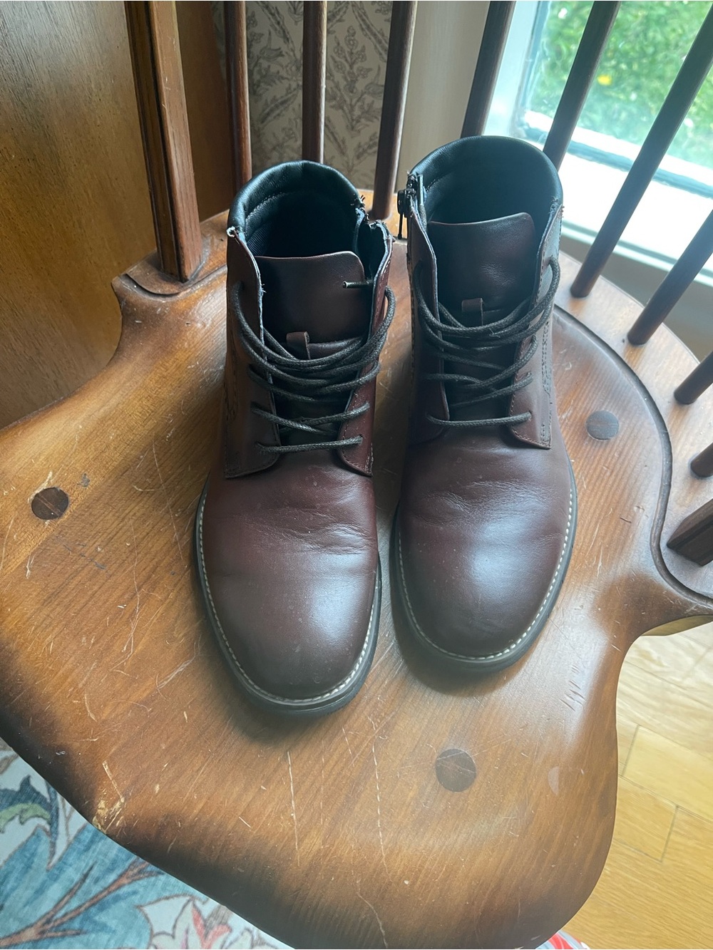Johnston & Murphy Dark Brown Leather Chukka Boots
